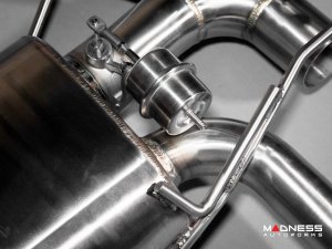 Jaguar F-TYPE Performance Exhaust System - MADNESS - 5.0L V8 - Dual Side Exit - Vacuum Valve Design - Black Chrome Exhaust Tips Jaguar F-TYPE Performance Exhaust System - MADNESS - 5.0L V8 - Dual Side Exit - Vacuum Valve Design - Black Chrome Exhaust Tips